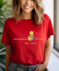 Comfort Colors® Winnie The Pooh Mama Shirt, Pooh Bear Mama Shirt