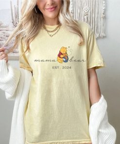 Comfort Colors® Winnie The Pooh Mama Shirt, Pooh Bear Mama Shirt