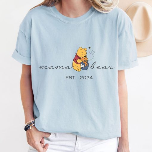 Comfort Colors® Winnie The Pooh Mama Shirt, Pooh Bear Mama Shirt