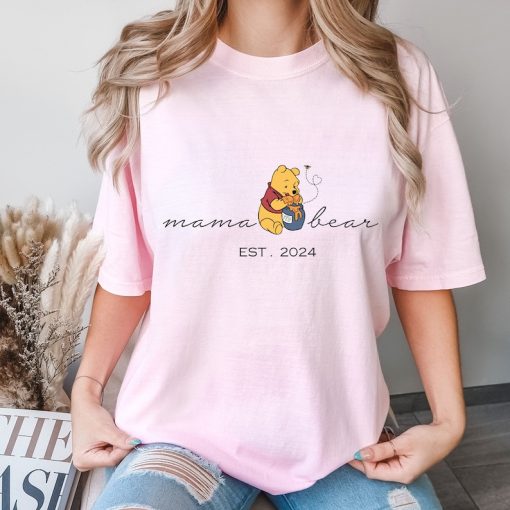 Comfort Colors® Winnie The Pooh Mama Shirt, Pooh Bear Mama Shirt