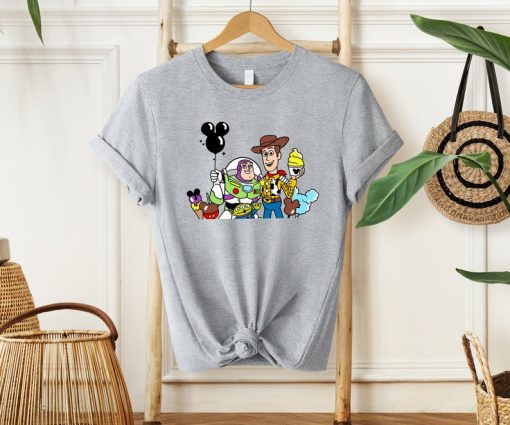 Woody and Buzz Lightyear Snacks Shirt, Disney Toy Story Shirt