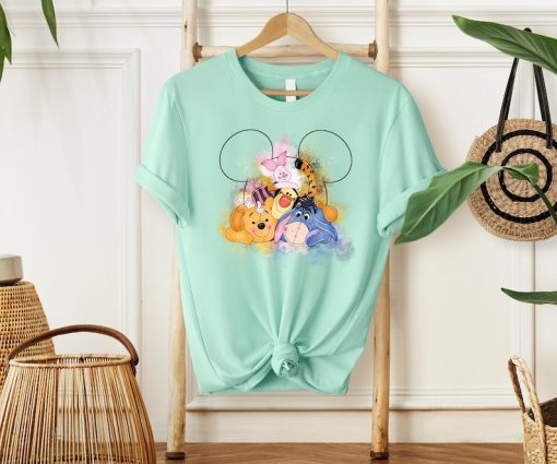 Winnie The Pooh Shirt, Disney Watercolor Shirt, Mickey Ears Shirt