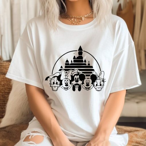 Comfort Colors® Mickey And Friends Castle Shirt, Disney Castle Shirt