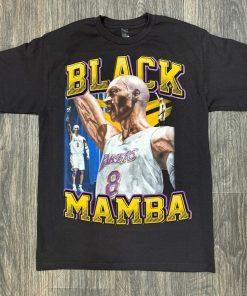 Kobe Bryant 81 pt game statue Black Mamba graphic T-shirt S-XXL