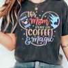 This Mom Runs On Coffee And Magic T-shirt, Disney Mickey Head Tee