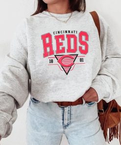 Vintage Cincinnati Reds Sweatshirt ,Cincinnati Reds baseball crewneck