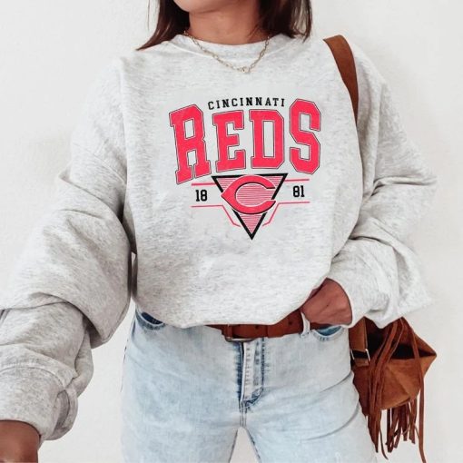 Vintage Cincinnati Reds Sweatshirt ,Cincinnati Reds baseball crewneck