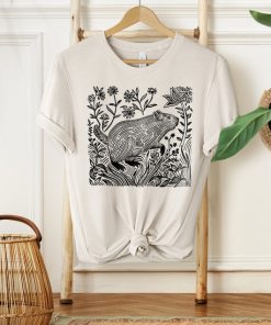 Vintage Folklore Capybara Shirt, Linocut TShirt