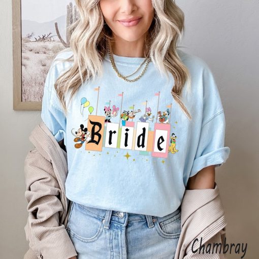 Disney Bride Comfort Colors Shirt, Disney Minnie Bride Shirt