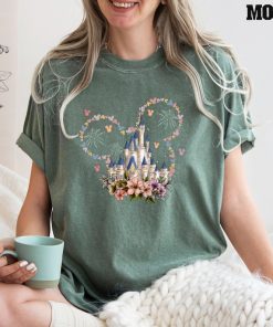 Comfort Colors® Floral Mickey Castle Shirt