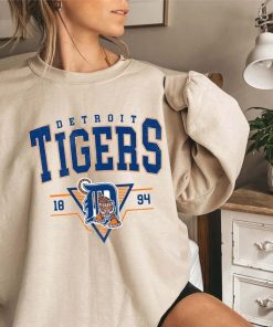 Vintage Detroit Baseball Sweatshirt Vintage Style Detroit Tigers Baseb