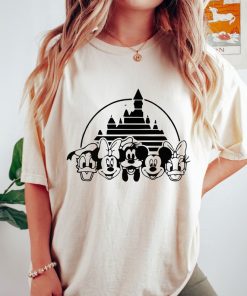 Comfort Colors® Mickey And Friends Castle Shirt, Disney Castle Shirt