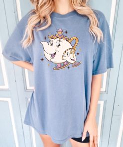 Disney Beauty and the Beast Chip And Mrs. Potts Comfort colors Shirt