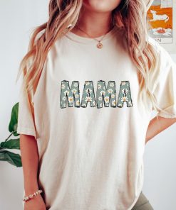 Comfort Colors® Floral Mama Shirt, Wildflowers Mama Shirt