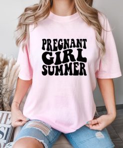 Comfort Colors® Pregnant Girl Summer Shirt, Pregnant Shirt