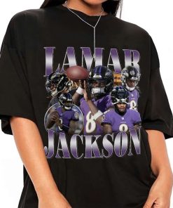 Retro Lamar Jackson Shirt, Sweatshirt Hoodie Tshirt, Football