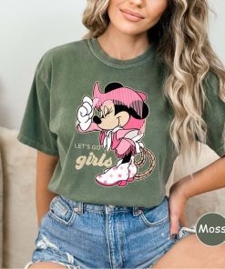 Minnie Mouse shirt, Minnie Cowgirl shirt, Let’s go girls shirt