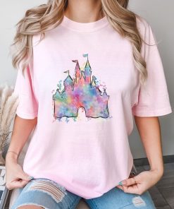 Comfort Colors® Watercolor Castle T Shirt, Disney Magic Kingdom Shirt