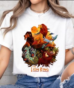 Disney The Lion King Main Characters Poster Graphic Shirt