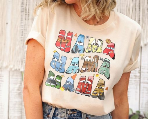 Retro Disney Cars Movie Mama Shirt