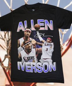 Allen Iverson Philly Mash up #2 graphic T-shirt S-XXL