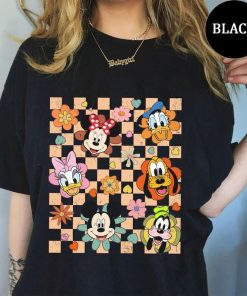 Vintage Mickey and Friends Checkered Comfort Colors Shirt