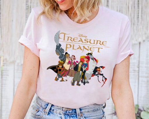 Disney Treasure Planet Logo and Characters T-Shirt