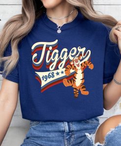 Disney Winnie the Pooh Americana Tigger Collegiate 1968 Shirt