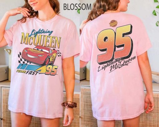 Vintage Lightning Mcqueen Shirt, Lightning McQueen Number Back