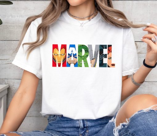 Marvel Logo Avengers Super Heroes Shirt