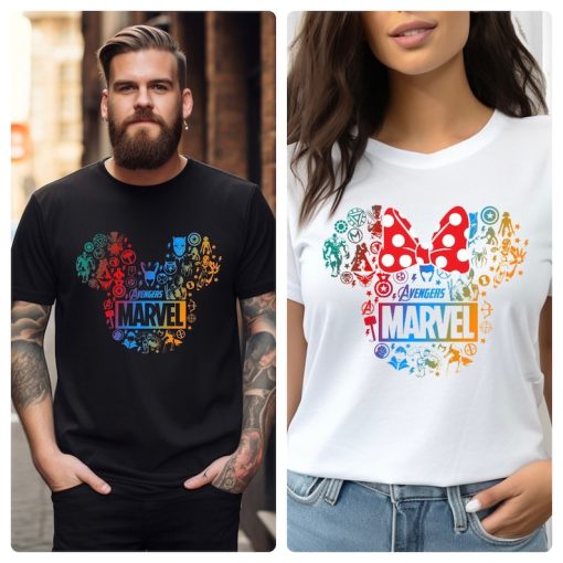 Marvel Shirt, Avengers Superhero Tee, Mickey Marvel Shirt