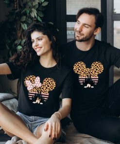 Comfort Colors® Mickey Minnie Couple Shirt, Disney Castle Tee