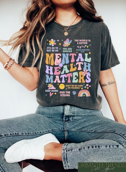 Retro Comfort Mental Health Matters Shirt, Mental Health Shirts