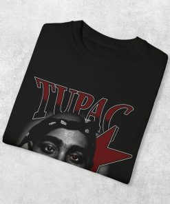 Rapper Tupac 2pac Tops Hip Hop Streetwear Oversized Short Sleeves Tee