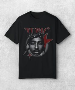 Rapper Tupac 2pac Tops Hip Hop Streetwear Oversized Short Sleeves Tee