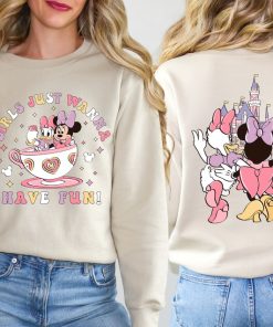 Girls Just Wanna Have Fun Shirt, Disney Minnie Daisy Summer Tee