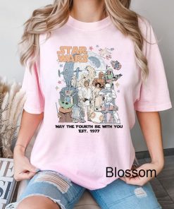 Vintage Disney Star Wars May the Fouth be with you Est 1977 Shirt