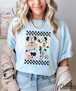 Minnie Mouse Checkered Comfort Colors Shirt, Minnie Checkered Shirt