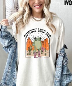 Comfort Colors® Vintage Cowboy Like Me Shirt, Frog Cowboy T Shirt