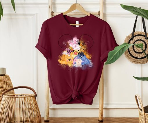 Winnie The Pooh Shirt, Disney Watercolor Shirt, Mickey Ears Shirt