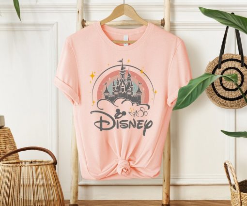 Disney Rainbow Castle Shirt, Disney Shirt, Disney Family Shirt