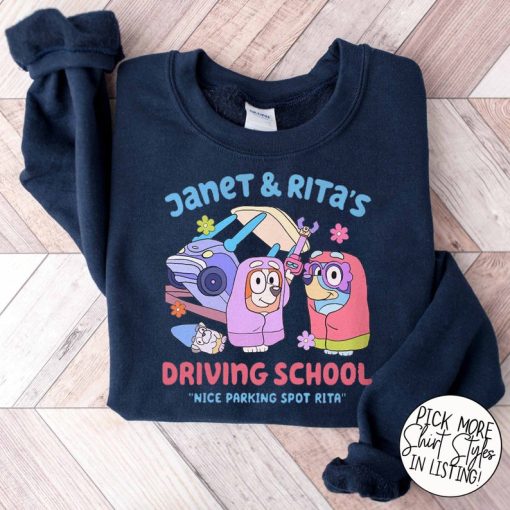 Driving School Janet And Rita Shirt, Nice Parking Spot Rita Shirt