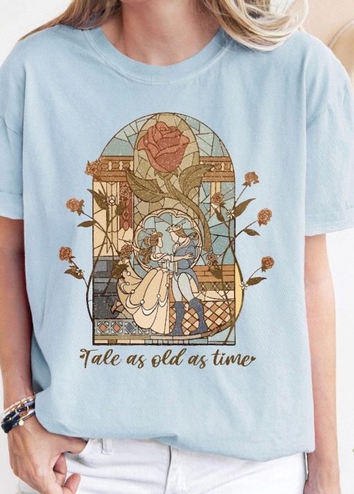 Vintage Tale as Old as Time Shirt, Retro Beauty and the Beast T-Shirt