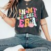 Retro Comfort In My Teacher Era Shirt, Personalized Teacher Sweatshirt