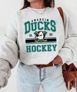 Vintage Anaheim Mighty Ducks Shirt, Hockey Crewneck Sweatshirt