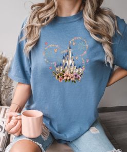 Comfort Colors® Floral Mickey Castle Shirt