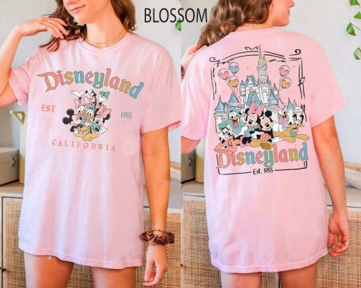 Disneyland Est 1955 California Shirt, Retro Mickey And Friends