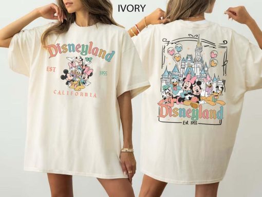 Disneyland Est 1955 California Shirt, Retro Mickey And Friends