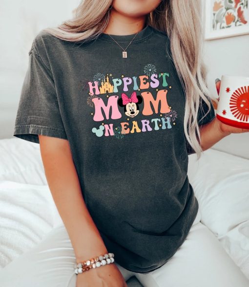 Comfort Colors® Happiest Mama On Earth Tee, Disney Mommy Shirt