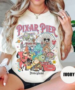 Vintage Meet me at Pixar Pier Shirt, Disney Pixar characters shirt